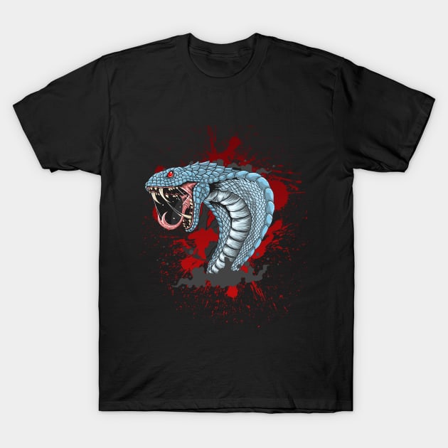 Cobra Snake Blood T-Shirt by ManxHaven